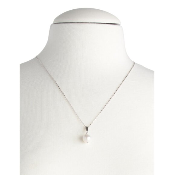 MILOR SILVER  Italy Sterling Silver Freshwater Pearl Necklace - Picture 2 of 2